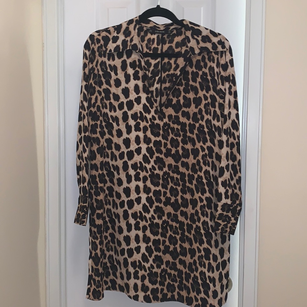 Zara leopard dress